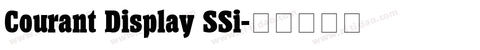 Courant Display SSi字体转换